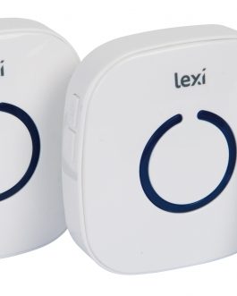 Lexi Twin Plug-in/Portable Wireless Doorbell 150m